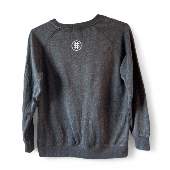 NWOT Simply Southern Charcoal embroidered Sweatshirt - Classy Game Starts - Picture 5 of 9